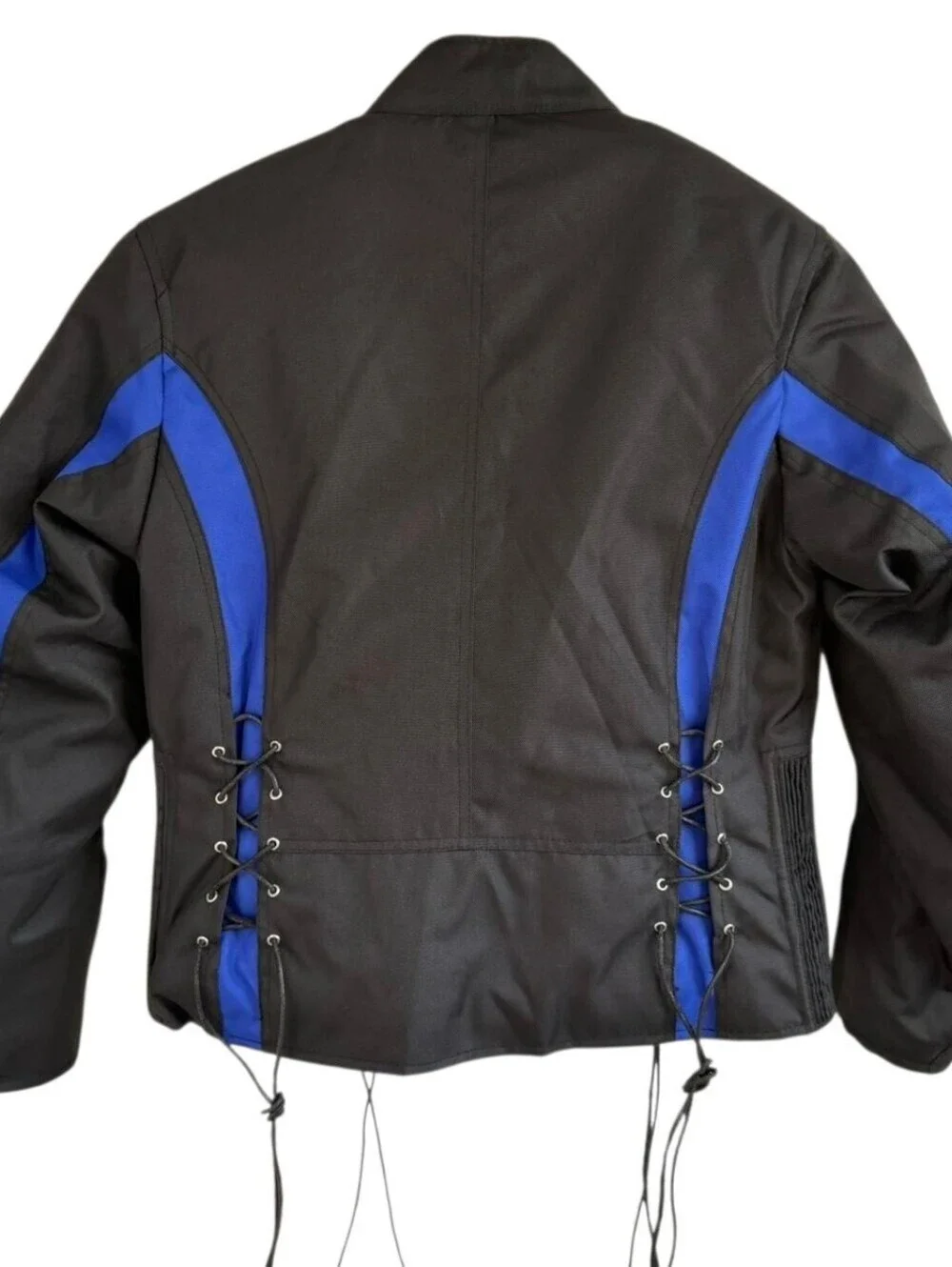 Y2K Vance Leathers Lace Up Motorcycle Jacket Sz XS Womens